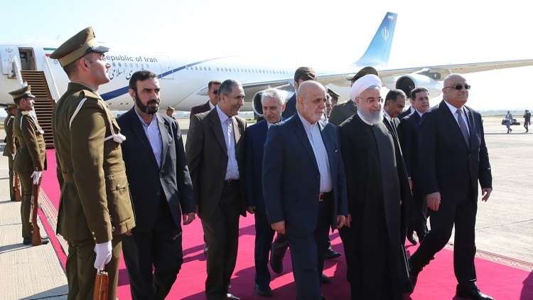 روحاني يصل الى العراق في أول زيارة له كرئيس