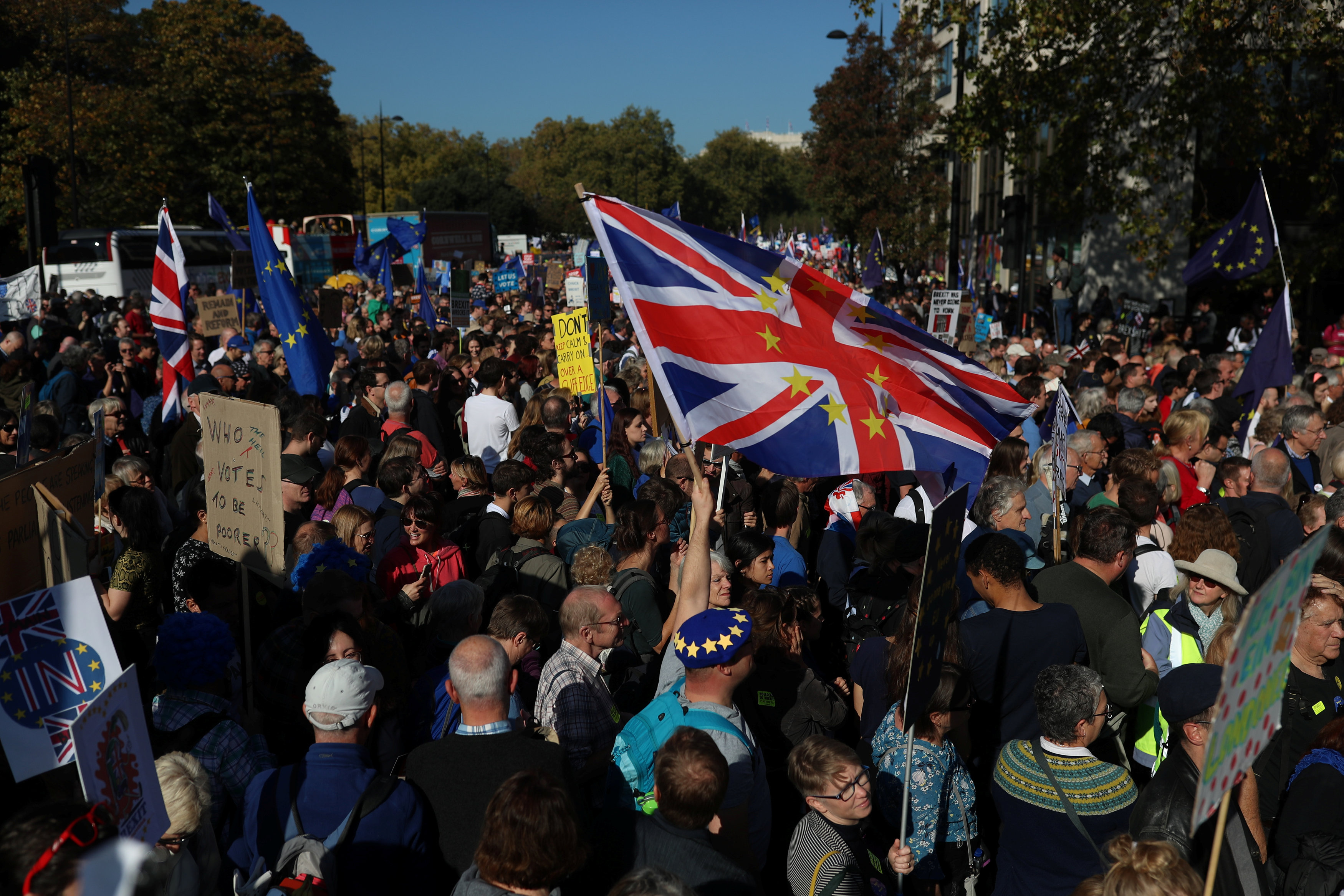 تظاهرة واسعة في لندن للمطالبة باستفتاء جديد حول بريكست
