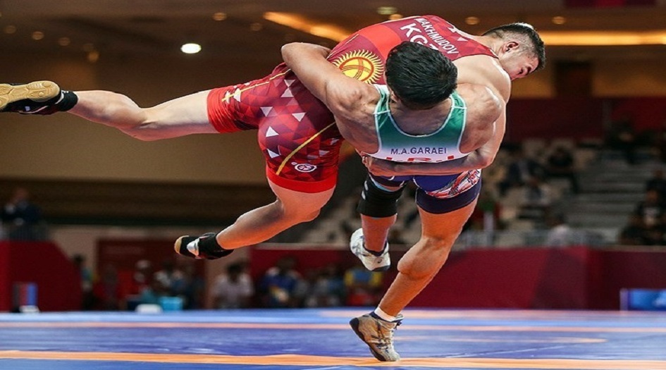 ايران تحرز الميدالية الذهبية في البطولة الاسيوية للمصارعة الحرة