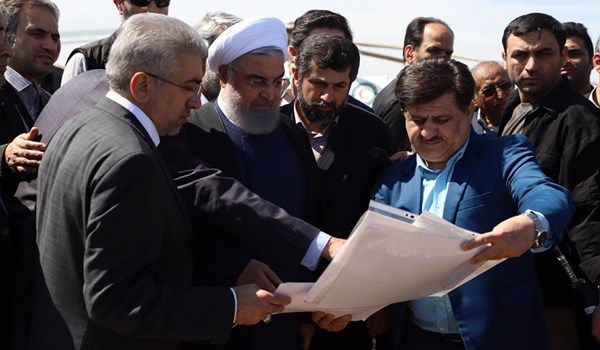روحاني يشدد على السعي لمنع وقوع السيول في جنوب غرب ايران