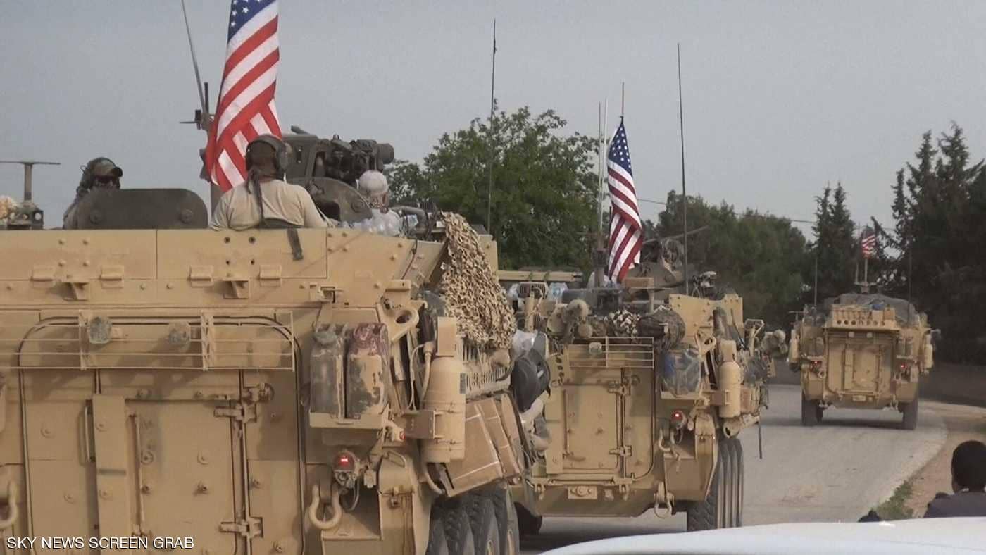 انسحاب رتل عسكري أمريكي باتجاه الحدود العراقية السورية