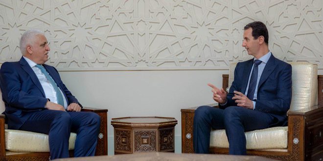 دیدار مشاور امنیت ملی عراق با بشار اسد 