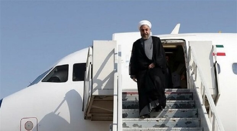 الرئيس روحاني يصل إلى كرمانشاه