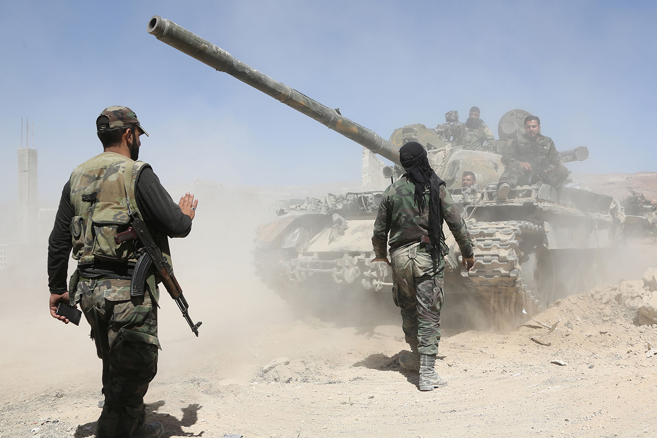 الجيش السوري يحرر بلدة كفر نبودة بريف حماة