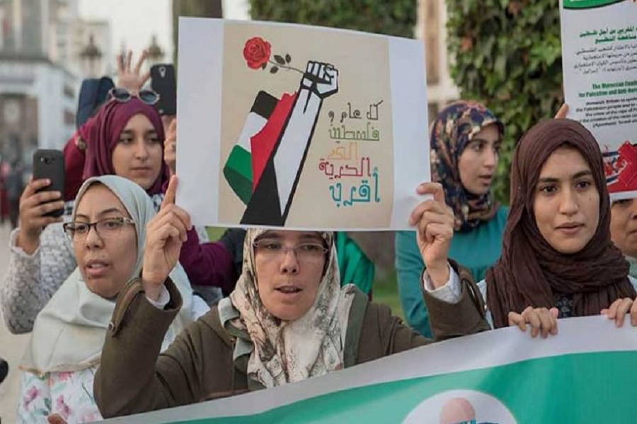 تظاهرات مغربی ها در اعتراض به حضور یک شرکت اسراییلی