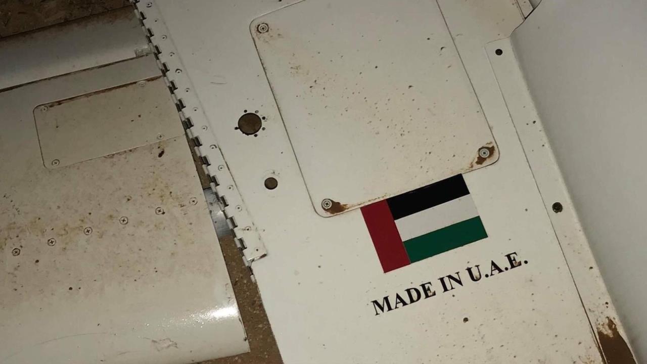 قوات الوفاق الليبية تسقط طائرة مسيرة لحفتر تحمل شعار الإمارات