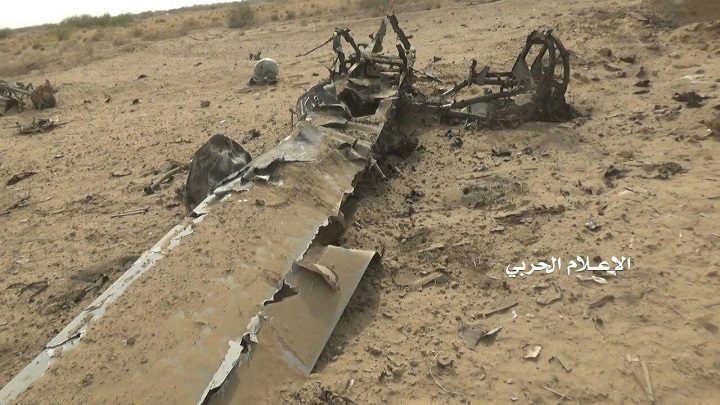 سرنگونی پهپاد متجاوزان سعودی در ساحل غربی یمن