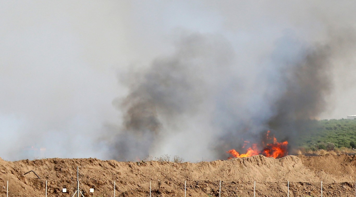 حرائق ببالونات العودة في مستوطنات غلاف غزة