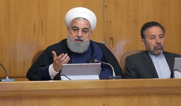 الرئيس الايراني: على الاوروبيين الشعور بالقلق جراء تصرفات واشنطن وليس طهران