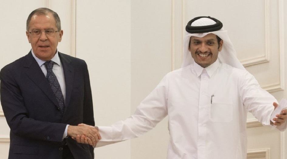 لافروف يبعث برسالة الى وزير خارجية قطر