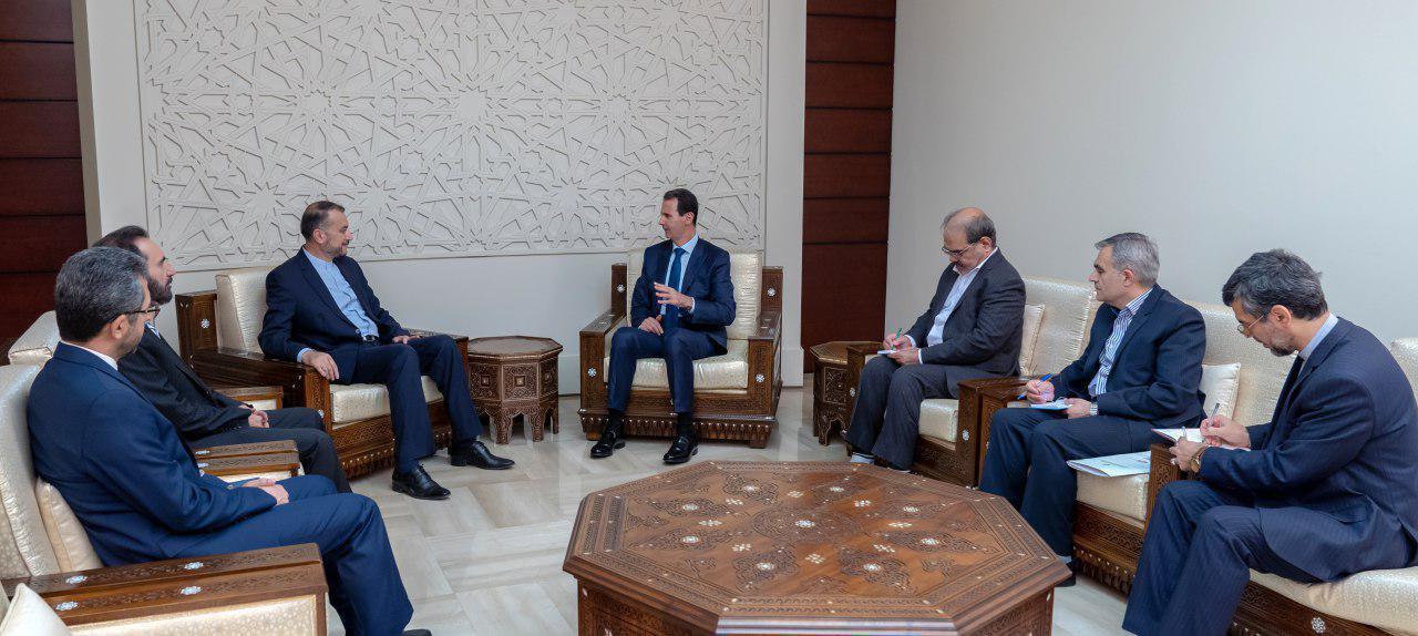دیدار امیرعبداللهیان با اسد؛ تأکید مجدد دمشق بر حمایت سوریه از ایران