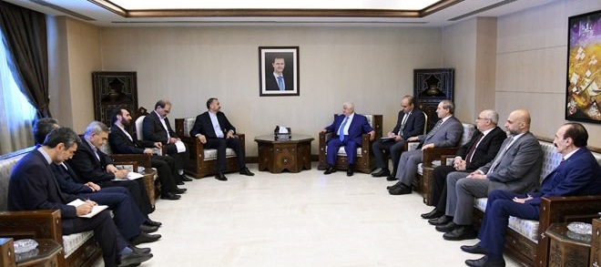 دیدار حسین امیر عبداللهیان با وزیر امور خارجه سوریه