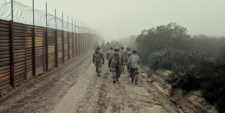 استقرار نیروی جدید نظامی امریکا در مرز با مکزیک 
