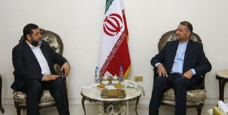 دیدار و گفت‌وگوی هیأتی از حماس با امیر عبداللهیان در بیروت
