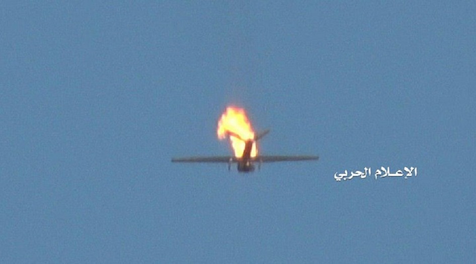 الدفاعات الجوية اليمنية تسقط طائرة تجسسية رابعة للعدوان