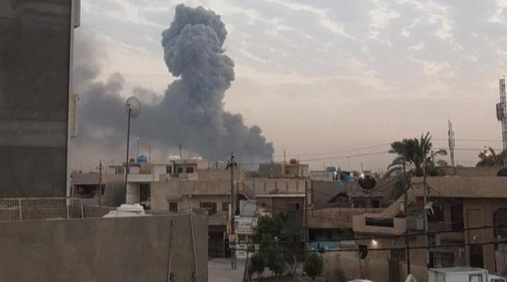 مهار شدن حریق ناشی از انفجار انبار مهمات در جنوب بغداد