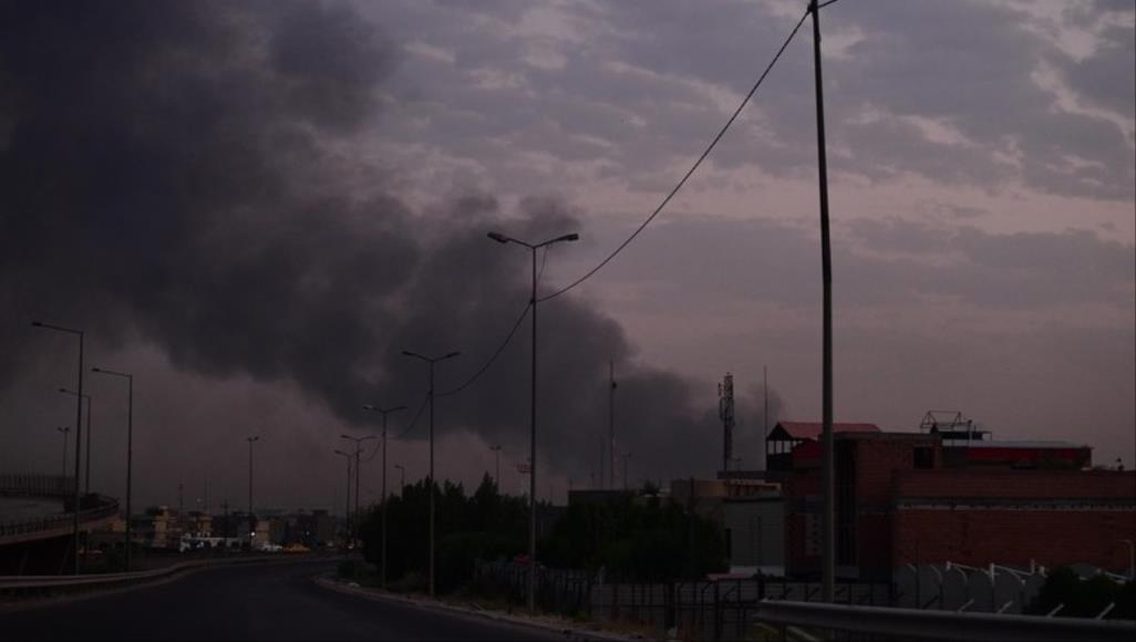 اندلاع حريق جديد داخل معسكر "الصقر" جنوبي بغداد 
