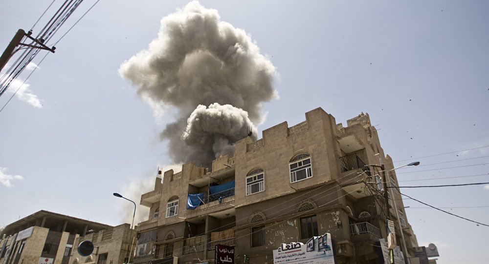 حمله گسترده جنگنده‌های ائتلاف متجاوز سعودی به صنعاء