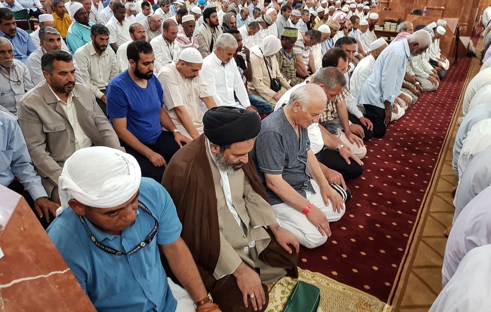 حضور سرپرست حجاج ایرانی در نمازهای جماعت مساجد اهل سنت مکه+تصاویر