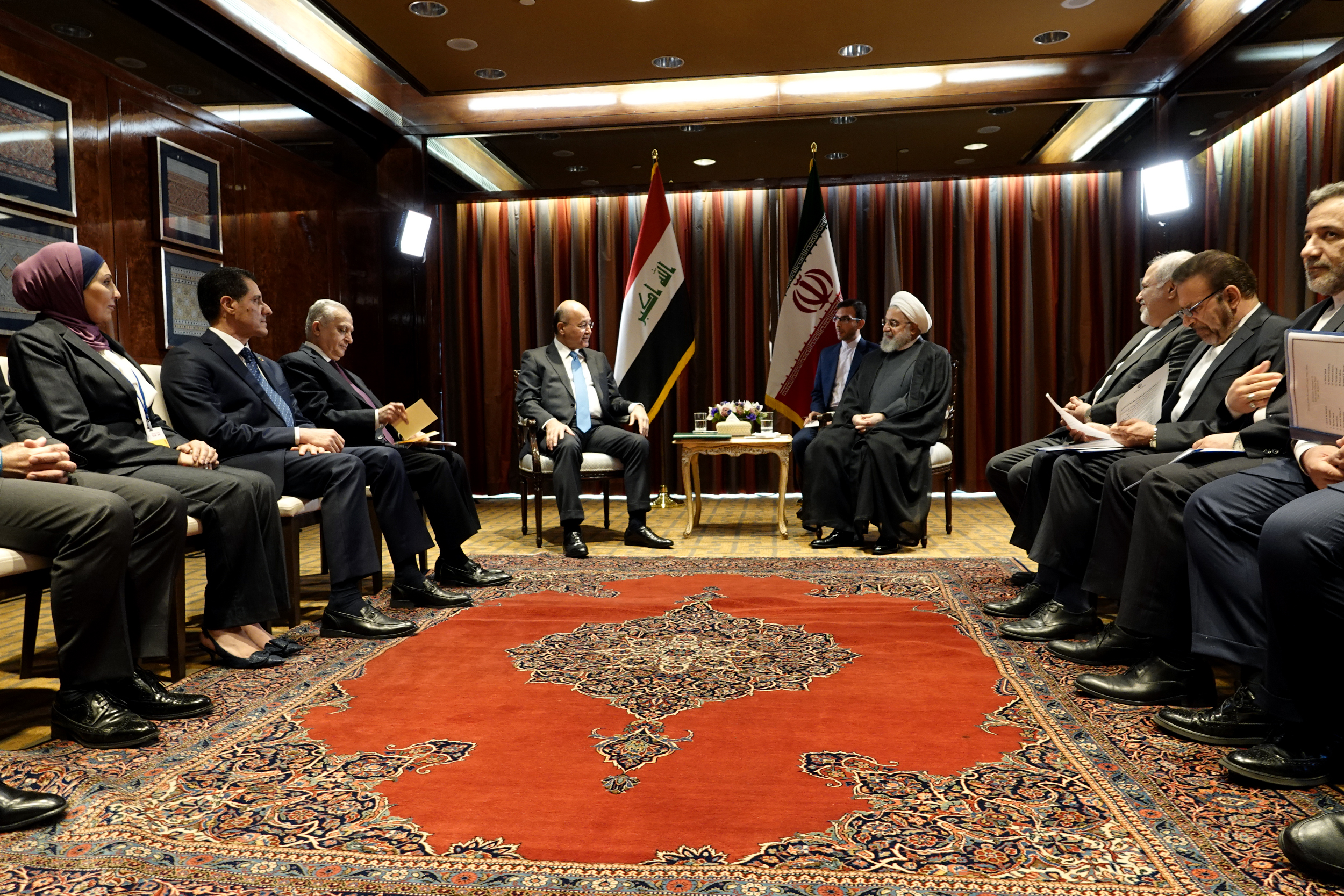 دیدار روسای جمهور ایران و عراق در نیویورک 