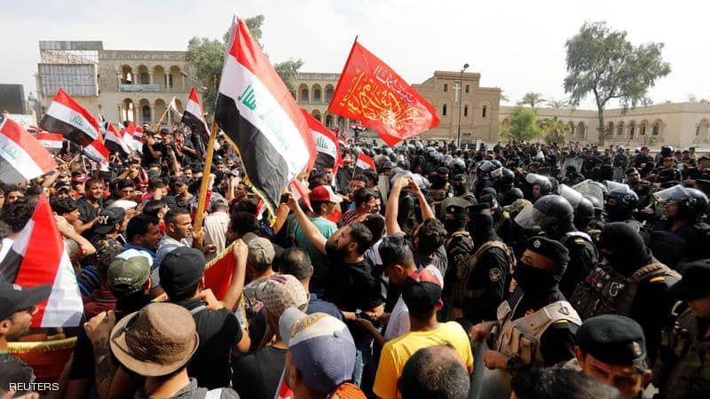 الداخلية العراقية تكشف سبب العنف في تظاهرات بغداد الاخيرة