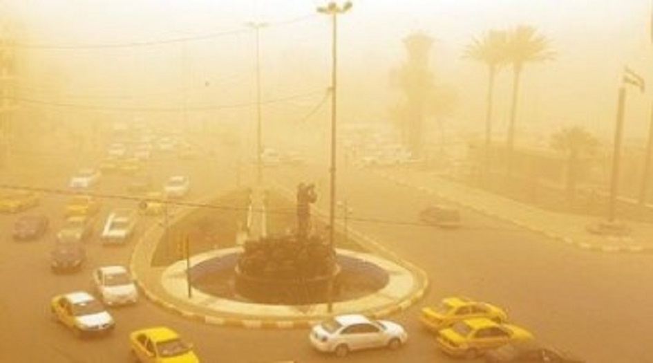  الأنواء الجوية : موجة غبار غير مسبوقة تجتاح العراق  مع تغير كبير بالحرارة