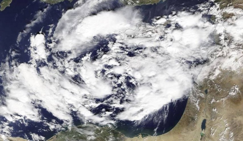 ناسا تنشر صور الاعصار الذي يهدد سواحل فلسطين