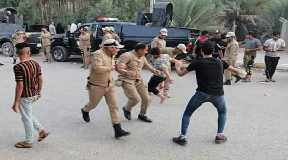 شاهد..مباراة بين الجيش العراقي والشباب المحتجين