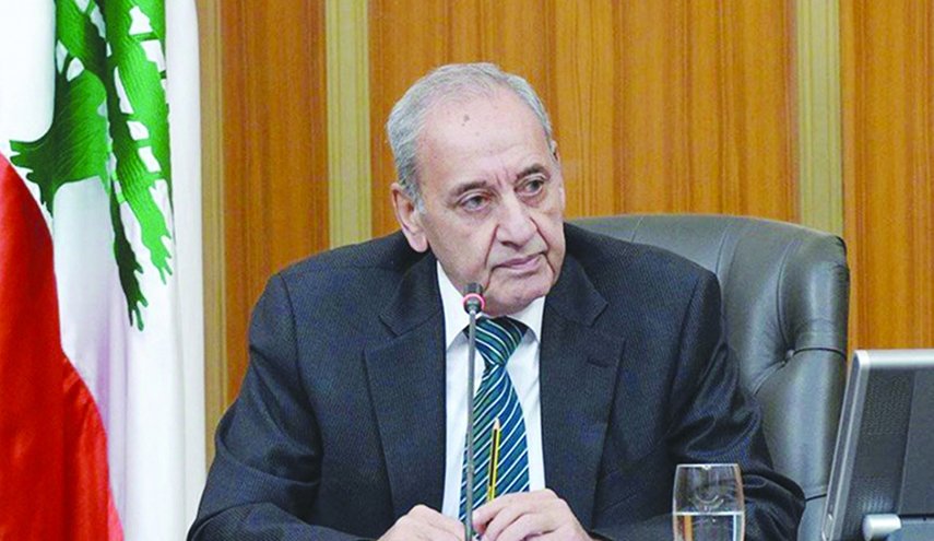 رئيس البرلمان اللبناني يدعو الى الاستعجال في تأليف الحكومة
