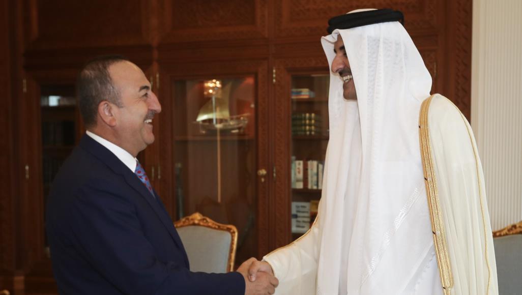 دیدار وزیر خارجه ترکیه با امیر قطر 
