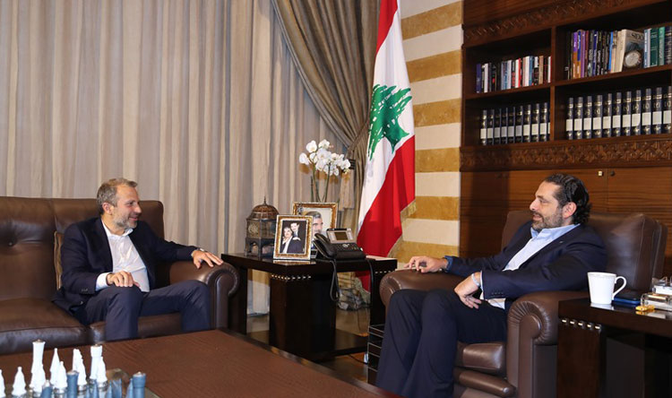 گفتگوی سعد حریری و جبران باسیل درباره اعتراضات اخیر در لبنان  