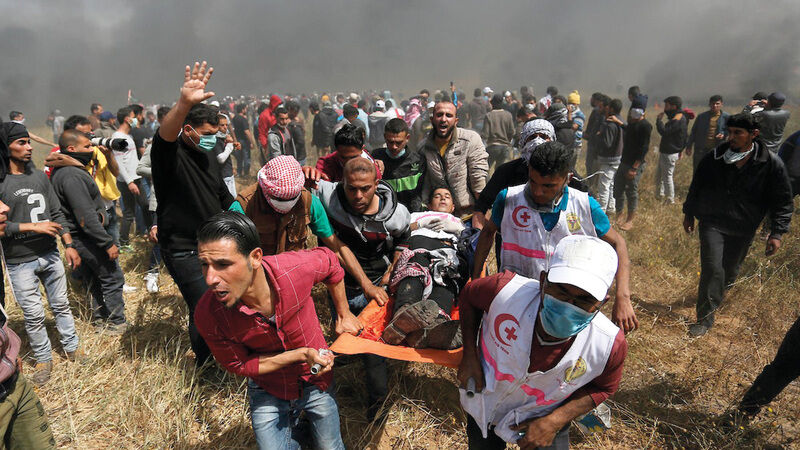 دهها زخمی در هشتاد و دومین تظاهرات بازگشت فلسطینی ها 