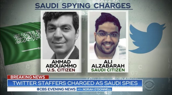  رشاوي بمئات آلاف الدولارات من السعودية لموظفَين في تويتر للتجسس لصالحها 