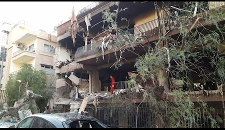 حمله رژیم صهیونیستی به ساختمان مسکونی  در پایتخت سوریه