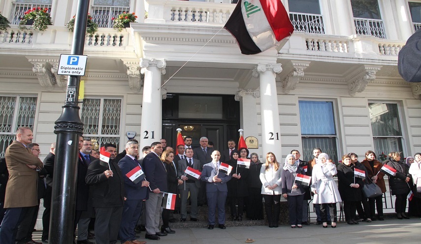 سفارة جمهورية العراق في لندن تتضامن مع المتظاهرين