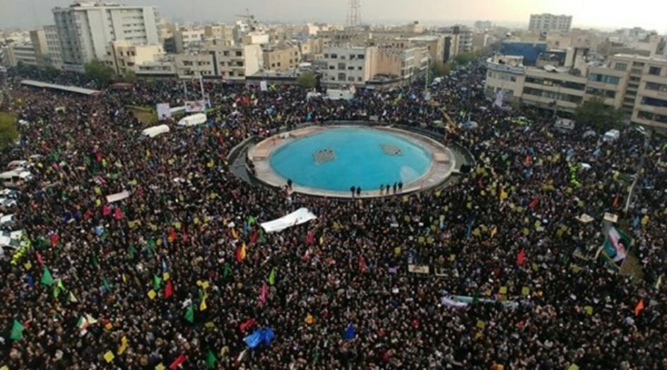 مسيرات مليونية في طهران للتنديد بأعمال الشغب ودفاعا عن أمن البلاد