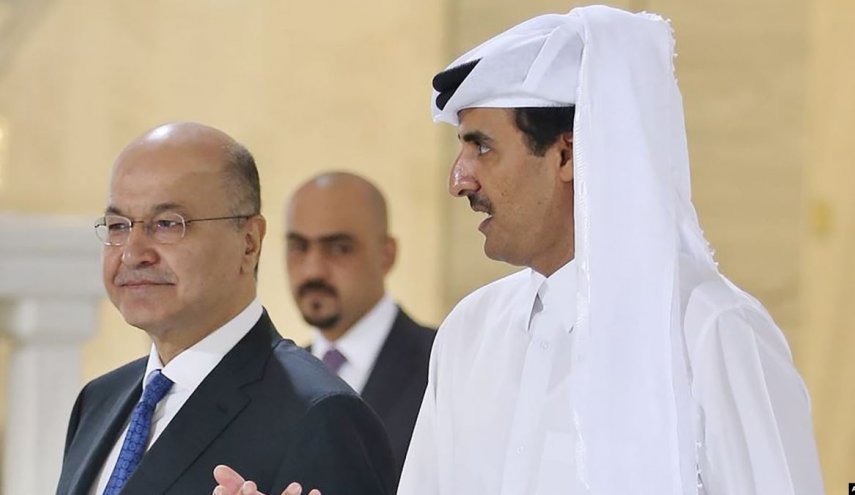 اتصال هاتفي بين أمير قطر والرئيس العراقي