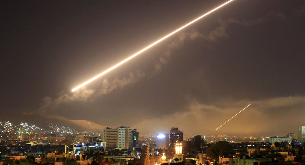 مقابله پدافند هوایی سوریه با حمله صهیونیست‌ها