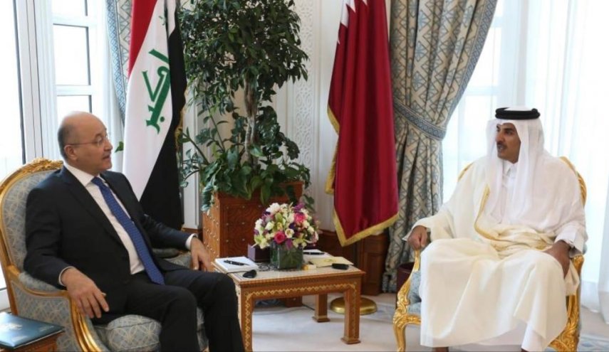أمير قطر يتصل برئيس العراق  وهذا ما دار بينهما؟!