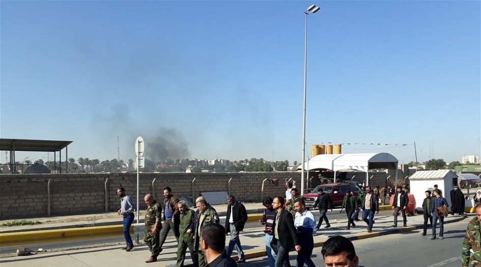 إصابات بصفوف المحتجين أمام السفارة الامريكية في بغداد والمارينز يهدد 