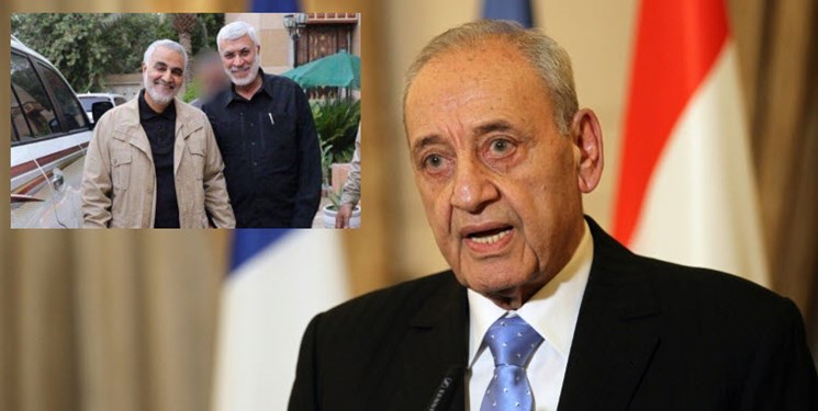 پیام تسلیت رئیس پارلمان لبنان به رهبر و دیگر سران ایران