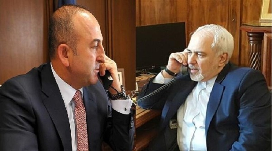 اتصال هاتفي بين ظريف واوغلو بعد القصف الصاروخي للقاعدة الاميركية