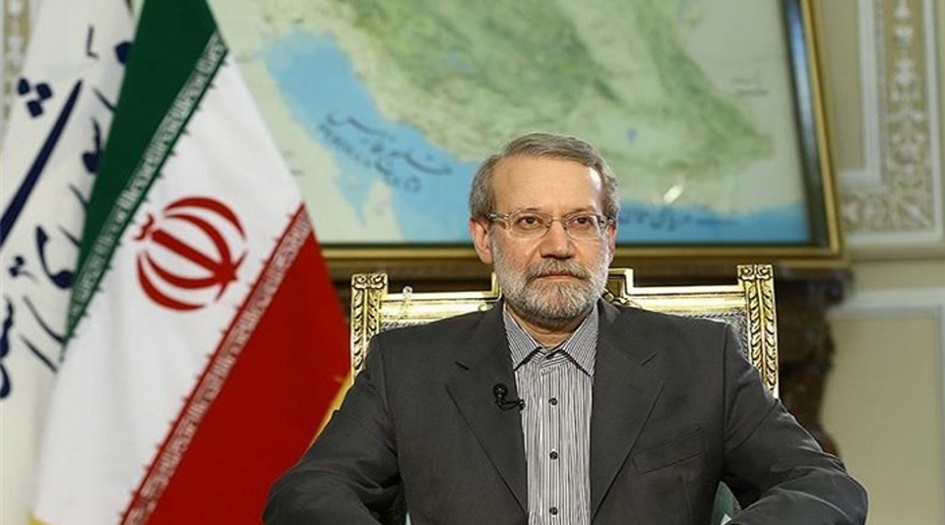 رئيس البرلمان الايراني يرسل برقية إلي آية الله السيستاني