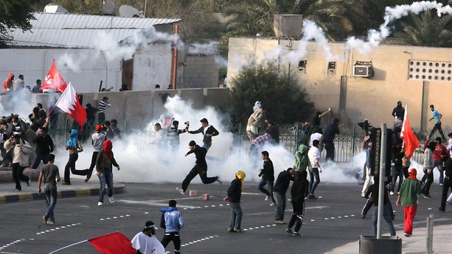 سرکوب تظاهرات مردم بحرین در سالگرد قیام  14 فوریه