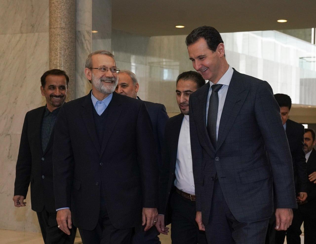 بشار اسد در دیدار لاریجانی : ملت سوریه مصمم به پاکسازی کامل کشورشان از لوث تروریسم هستند