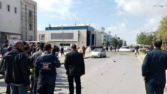 انفجار در نزدیکی سفارت آمریکا در تونس