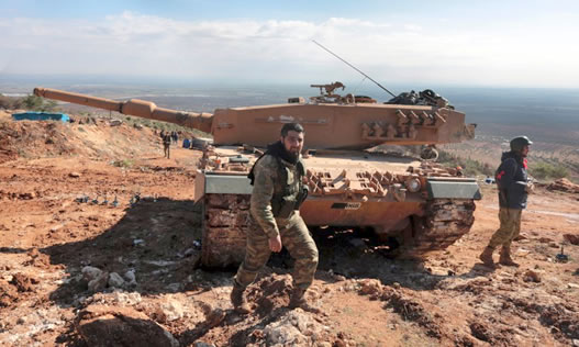 حمله توپخانه‌ای ترکیه به روستاهای شمال استان حلب سوریه