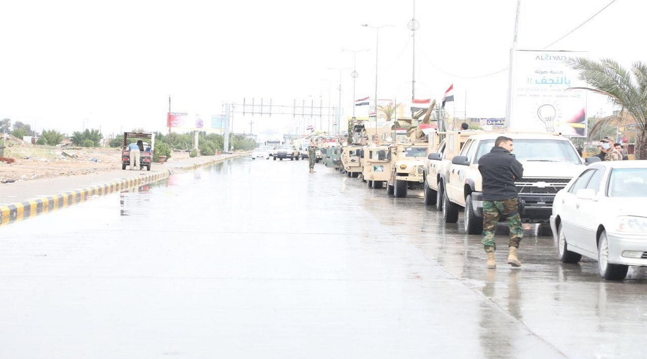 وصول قطعات من الجيش العراقي للنجف الاشرف