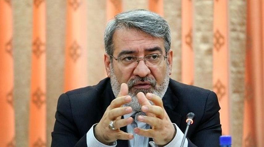 وزير الداخلية الايراني: الولايات المتحدة فشلت بشأن مجابهة كورونا