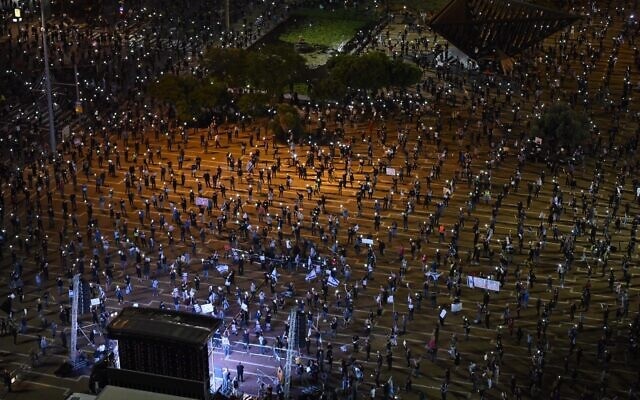 تظاهرات هزاران نفری در تل‌آویو علیه سیاست‌های اقتصادی نتانیاهو
